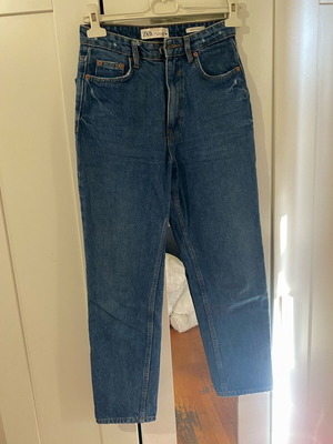 Zara mom jeans used, blue, size XS