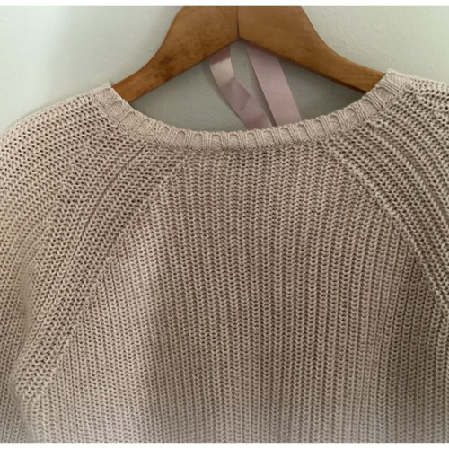 Tally Weijl Cropped Knitted Blouse Pink Like New With Cord