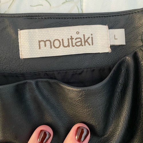 Moutaki leather skirt large