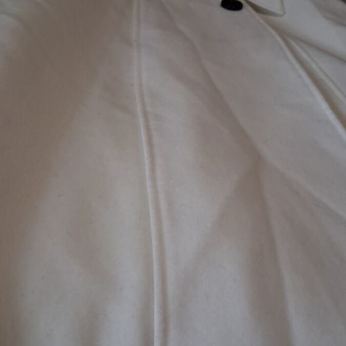 Coat new white, size S