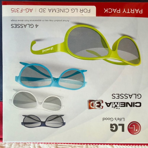 LG Cinema 3D Glasses AG-F315 pack of 4 new