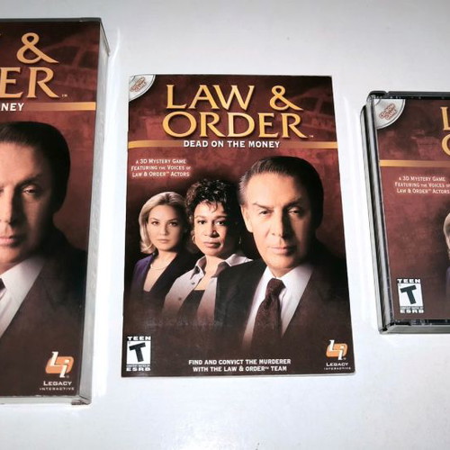 Law & Order: Dead on the Money PC game used, adventure