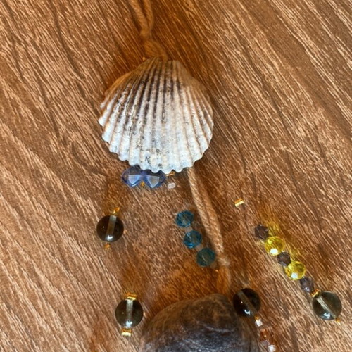 Decorative Garland with Shells handmade, 45 cm