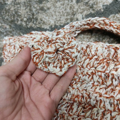 Handmade knitted crossbody and wrist bag new