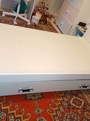 Interbeds LUKI 160 x 80 cm white children's bed used with mattress