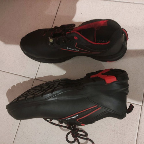 Lemaitre Work Shoes Size 43 New Black Red