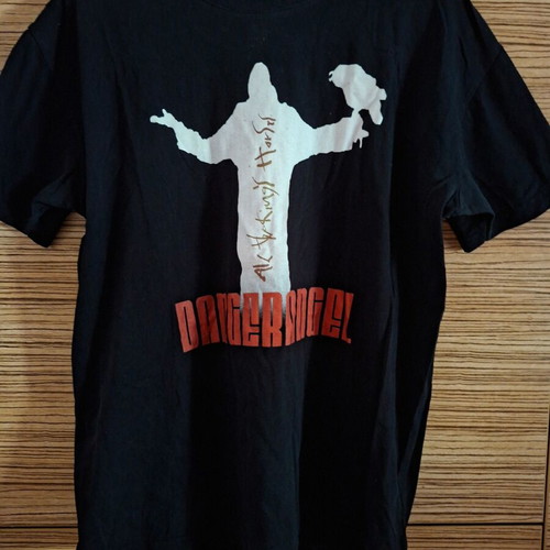 Danger Angel band t-shirt used, size Large, black