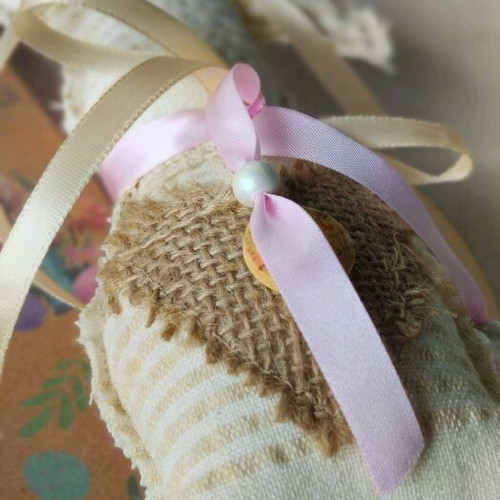 Handmade Easter candle with removable bunny and plaster decorative gift set