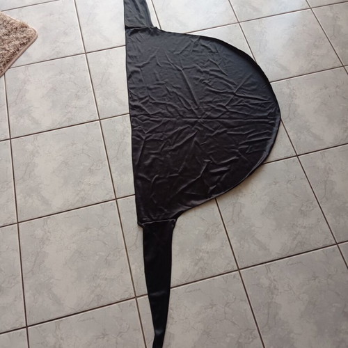 Pareo black, shiny and elastic, like new
