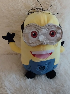 Minions plush 35cm used with mask wear