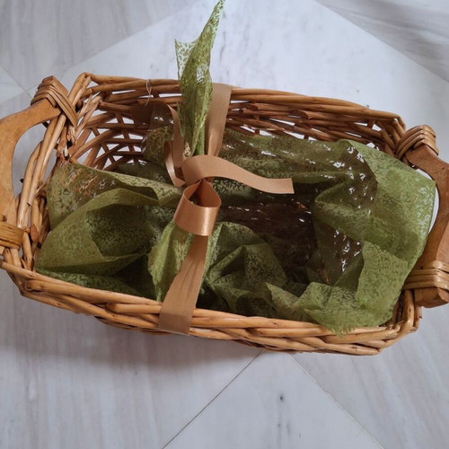 Wicker packaging basket like new for 1 or 2 wines