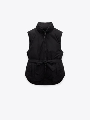 Puffer vest Zara S used, black