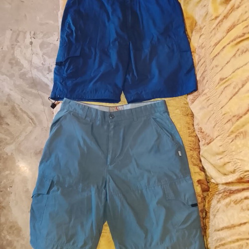 Men's casual bermuda shorts used, size L, multicolor