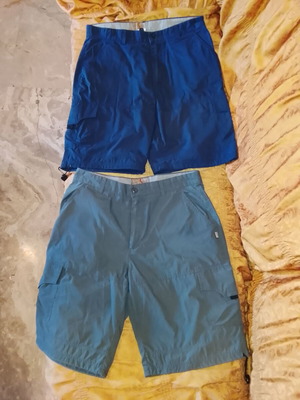 Men's casual bermuda shorts used, size L, multicolor
