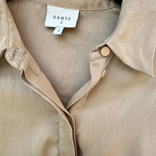 Silk blouse tunic Dante6 champagne color like new, size S