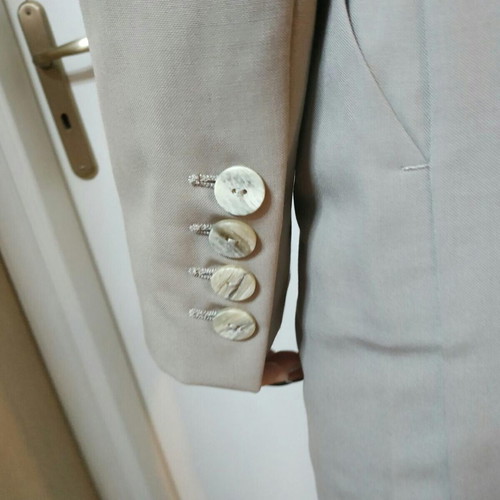 Mango suit set jacket and trousers new beige summer