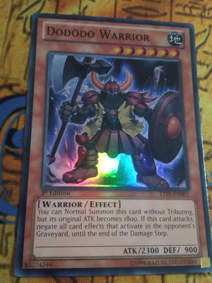 Dododo Warrior Effect Monster μεταχειρισμένο, συλλεκτικό Super Rare