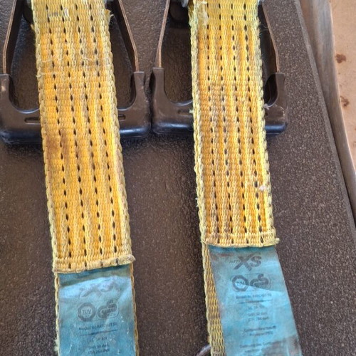 Ratchet straps used, set of 4 without straps