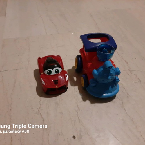 Πακέτο αμάξι Ferrari και τρενάκι μεταχειρισμένα