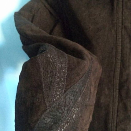 Natural suede / Vintage / Patchwork parka type coat