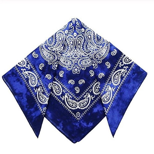 Bandana new model unisex blue 55x55 cm