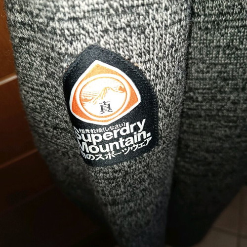 Superdry Mountain Zip Hood Fleece jacket like new, grey, XXL