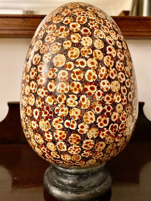 Decorative ceramic egg like new, table decor