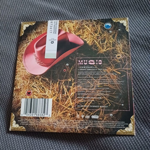 Madonna Music CD single 2 τραγουδιών, card sleeve, ποπ