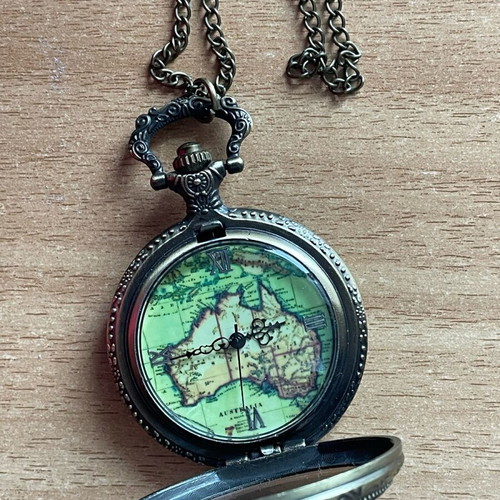 Watch necklace used, multicolored, adjustable length