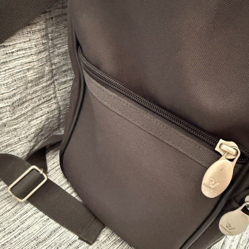 Roncato backpack used, grey, with minor signs of wear