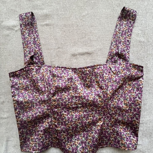 Madame Shou Shou Corset Top size M like new, 100% silk
