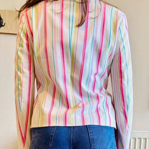 Apriori jacket like new with colorful stripes, size L