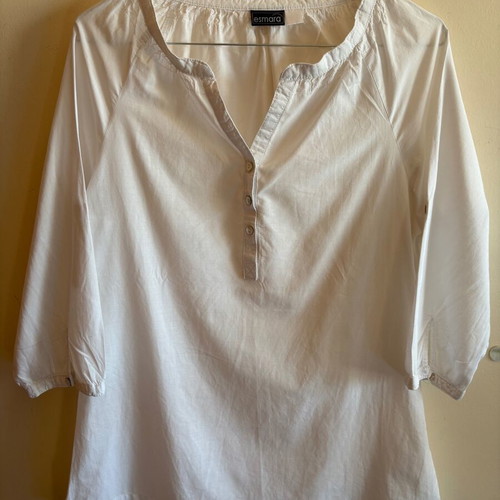 White cotton women's shirt like new, size M