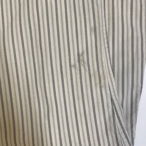 Ralph Lauren Vintage Custom Western Long Sleeve Shirt L Beige Pinstripe RRL