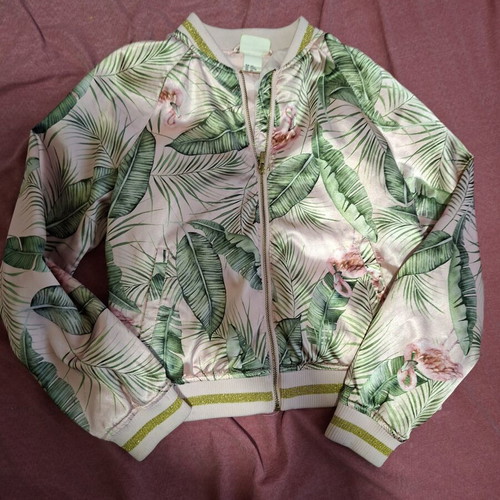 H&M Girls' Jacket like new, colorful, sizes 128-140 cm