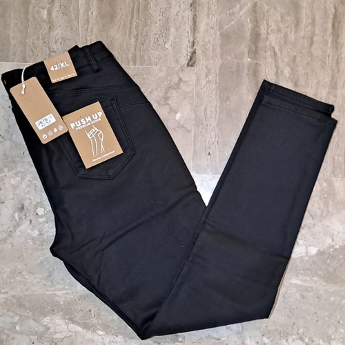 Push Up Denim Women's Pants black XL new