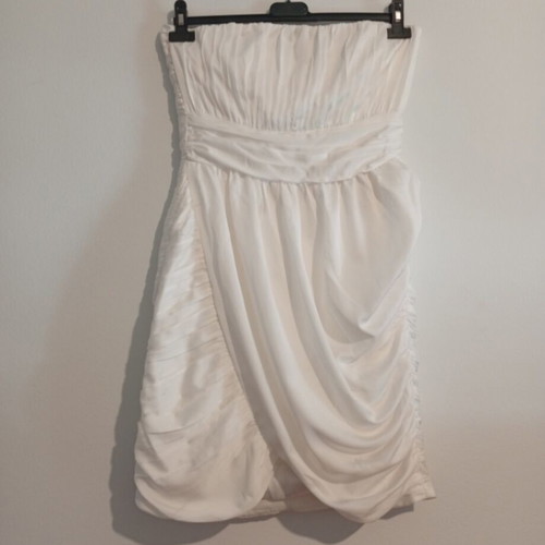 H&M shiny evening dress size 38 medium new, white