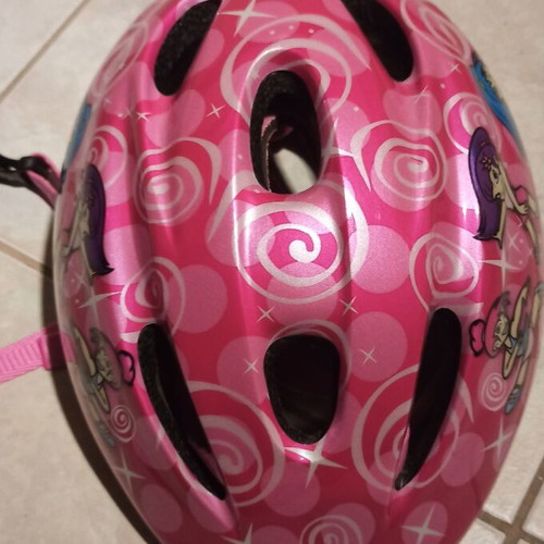 Children's bicycle helmet girl used, size M