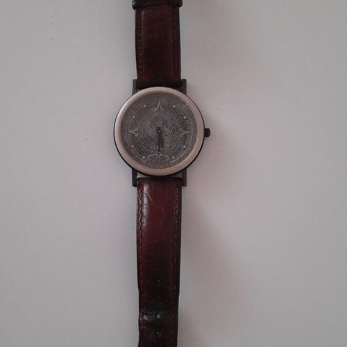 Fossil BW-6733 Aztec Calendar vintage watch used