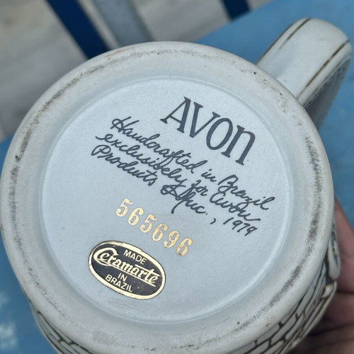 Avon Car Classics Ceramic Beer Stein 1979 used with Metal Lid