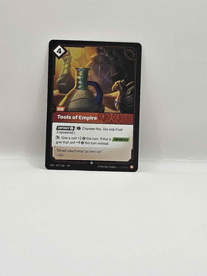 League of Legends Riftbound Vendetta Tools of Empire card like new
