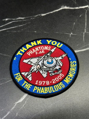 Συλλεκτικό patch Πολεμικής Αεροπορίας με Phantom F-4E, 1978-2003