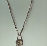 Vintage 925 Silver Necklace with 585 Gold Motif by Άπεφθον, new