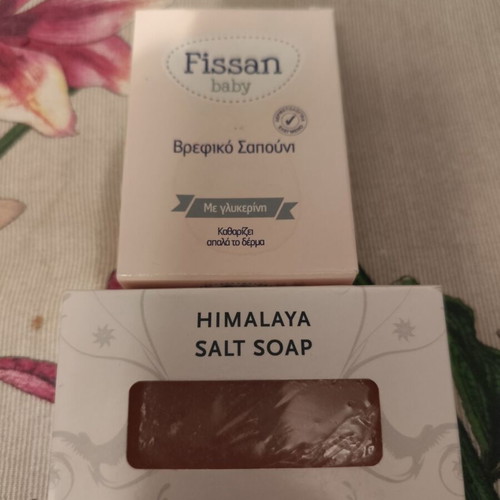 Baby soap and Himalaya salt soap like new