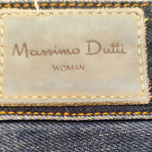 Y2K Vintage Denim Midi Skirt dark wash, like new, Massimo Dutti