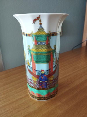 Versace/Rosenthal porcelain vase "Le Voyage de Marco Polo", 15 cm