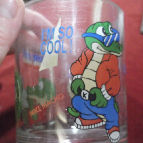 Ferrero '93 Nutella glass used with crocodile design