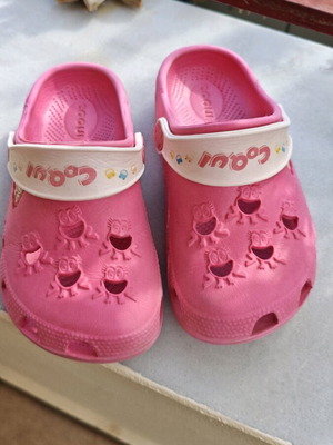 Coqui Kids Clogs used size 27-28 pink
