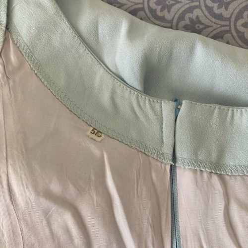 Turquoise evening set like new, medium dress with jacket