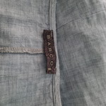 Barco linen dress size S-M like new, gray and blue